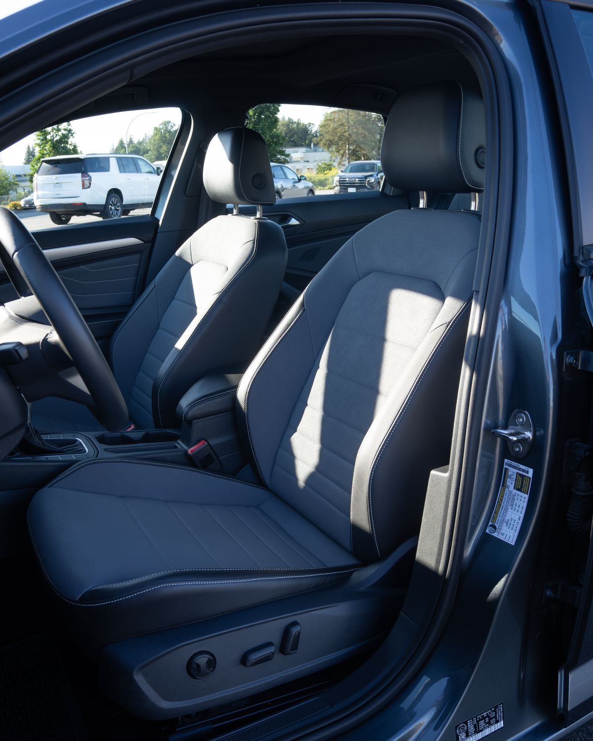 The Jetta's front seats
