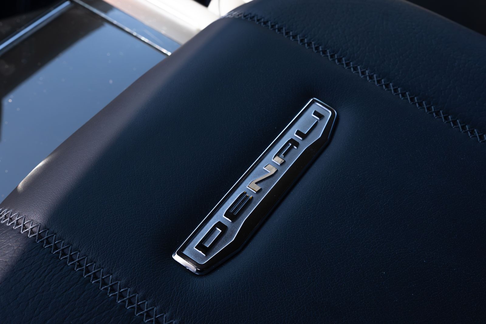 The Denali name stitched into the seat